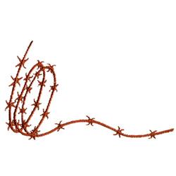 Embroidered Barbed Wire  Wire knitting, Beaded embroidery, Hand