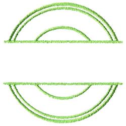 circle beginner-friendly machine embroidery - Split Circles perfect for kitchen aprons