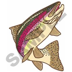 RAINBOW TROUT Embroidery Design