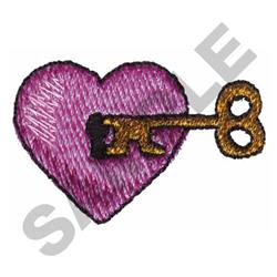 KEY TO MY HEART Embroidery Design | EmbroideryDesigns.com