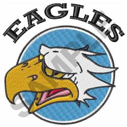 Eagle Elementary School Eagles White T-shirt - Mascot Circle Design
