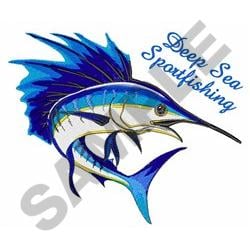 DEEP SEA FISHING Embroidery Design | EmbroideryDesigns.com