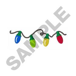 CHRISTMAS LIGHTS Embroidery Design