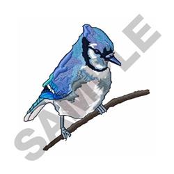 Digital File - Blue Jay Bird Color Painting Printable Clip Art Downloa