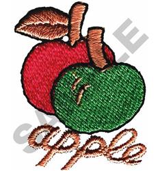 leaf quick stitch machine embroidery - APPLE IN SCRIPT for patchwork quilt blocks
