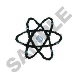 quick stitch atom machine embroidery pattern - ATOM perfect for Educational posters