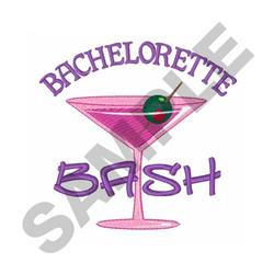 detailed bash machine embroidery pattern - BAHELORETTE BASH for reusable tote bags