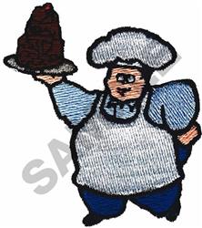 detailed baker machine embroidery pattern - BAKER perfect for kitchen tea towels
