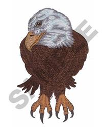 BALD EAGLE - 5x7 bird detailed machine embroidery design for patchwork quilt blocks