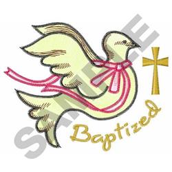 BAPTIZED - 4x4 bird detailed machine embroidery design perfect for kitchen tea towels