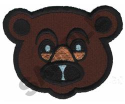 detailed bear machine embroidery pattern - BEAR perfect for decorative pillow covers