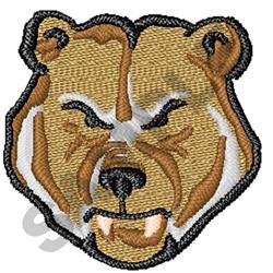 BEAR HEAD - 4x4 bear detailed machine embroidery design perfect for reusable tote bags