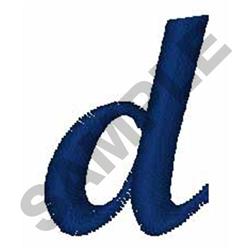 quick stitch font machine embroidery pattern - Bold Script Font d for decorative pillow covers