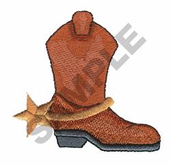 beginner-friendly boot machine embroidery pattern - BOOT for decorative pillow covers