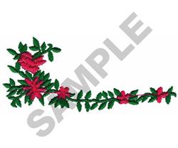 quick stitch leaf machine embroidery pattern - BORDER perfect for reusable tote bags