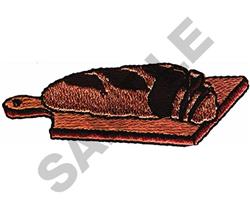 beginner-friendly bread machine embroidery pattern - BREAD for kitchen tea towels