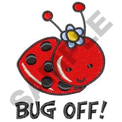 BUG OFF - 4x4 off beginner-friendly embroidery design for decorative pillow covers