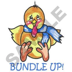 detailed winter bird machine embroidery pattern - BUNDLE UP for Kids Sweatshirts