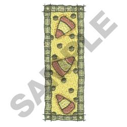 Candy Corn Border - 4x4 pumpkin detailed embroidery design for Halloween Party Decor