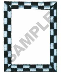 beginner-friendly border machine embroidery pattern - CHECKED BORDER for decorative pillow covers
