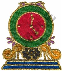 detailed clock machine digital embroidery pattern - CLOCK perfect for Cushion Covers