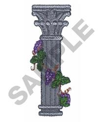 detailed leaf machine embroidery pattern - COLUMN perfect for decorative pillow covers