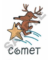 reindeer beginner-friendly machine embroidery - COMET perfect for kitchen aprons