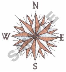 COMPASS - 4x4 rose beginner-friendly embroidery design for decorative pillow covers