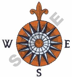 rose detailed machine digital embroidery - COMPASS perfect for patchwork quilt blocks