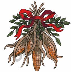 CORN - 4x4 leaf detailed machine embroidery design perfect for kitchen tea towels