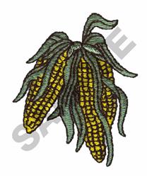 CORN - 4x4 leaf beginner-friendly machine embroidery design for kitchen tea towels