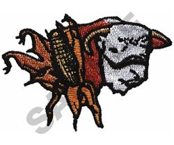 beef detailed machine digital embroidery - CORNFED BEEF perfect for cute baby onesies