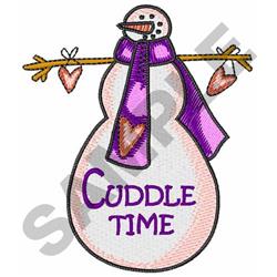 detailed christmas snowman machine embroidery pattern - CUDDLE TIME for kitchen tea towels