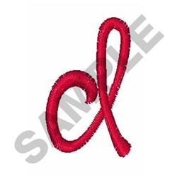 quick stitch script machine embroidery pattern - CURLY SCRIPT d perfect for Handbags