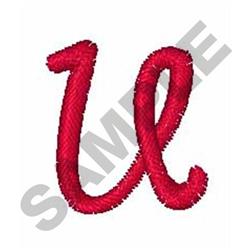 CURLY SCRIPT u - 4x4 script quick stitch embroidery design for Business Attire