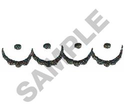 Stylized decorative elements in a simple and elegant design showcase curved lines, dots, and playful embellishments.