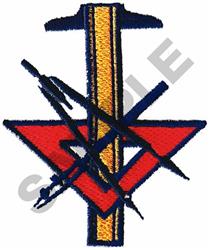 logo beginner-friendly machine embroidery - DRAFTING LOGO perfect for Emblems