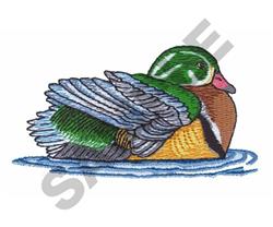 bird detailed machine digital embroidery - DUCK perfect for patchwork quilt blocks