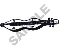 DULCIMER - 4x4 dulcimer quick stitch machine embroidery design for reusable tote bags
