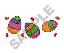 egg beginner-friendly machine embroidery - EASTER EGGS perfect for kitchen aprons