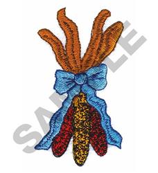 beginner-friendly autumn corn machine embroidery pattern - FALL CORN for kitchen aprons
