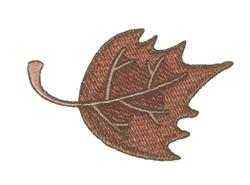 Fall Leaf - 4x4 leaf beginner-friendly machine embroidery design for kitchen aprons