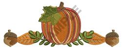 Fall Pumpkins - 5x7 pumpkin detailed machine embroidery design for Tablecloths