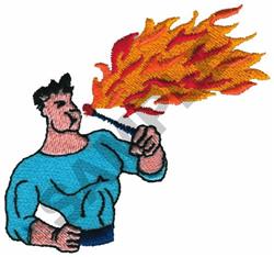 beginner-friendly eater machine embroidery pattern - FIRE EATER for Event Decor