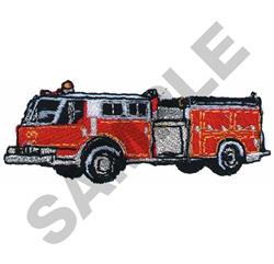 beginner-friendly engine machine embroidery pattern - FIRE ENGINE for decorative pillow covers