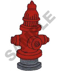 FIRE HYDRANT - 4x4 hydrant quick stitch machine embroidery design for Patches