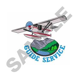 detailed service machine embroidery pattern - Floatplane Guide Service for decorative pillow covers