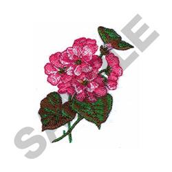 GERANIUM - 4x4 leaf beginner-friendly embroidery design for decorative pillow covers