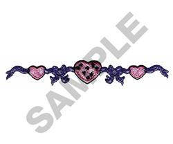 heart beginner-friendly machine embroidery - HEART STRING for kitchen tea towels