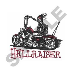 detailed hellraiser machine embroidery pattern - Hellraiser for cute baby onesies